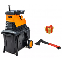 Садовый измельчитель GTM DS2800/45, ножевой механизм + топор (DS2800/45)