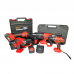 Набір акумуляторного інструменту GTM 18V КШМ AGC18/125BL, шурупокрут DSI18/60BL, перфоратор RHC18/26BL, ліхтар FLС18/1500 (PROMO_5)