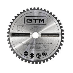 Диск пиляльний GTM 255х30мм Z48 універсальний
