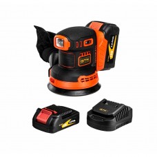 Акумуляторна ексцентрикова шліфмашина GTM OSC18/125BL + АКБ і ЗП (OSC18/125BL_KIT)