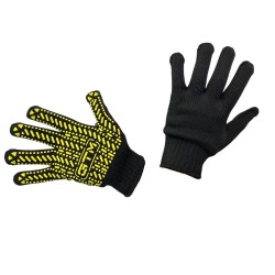 Рукавички робочі GTM 5611 LUX, чорні, ПВХ крапки (XL)